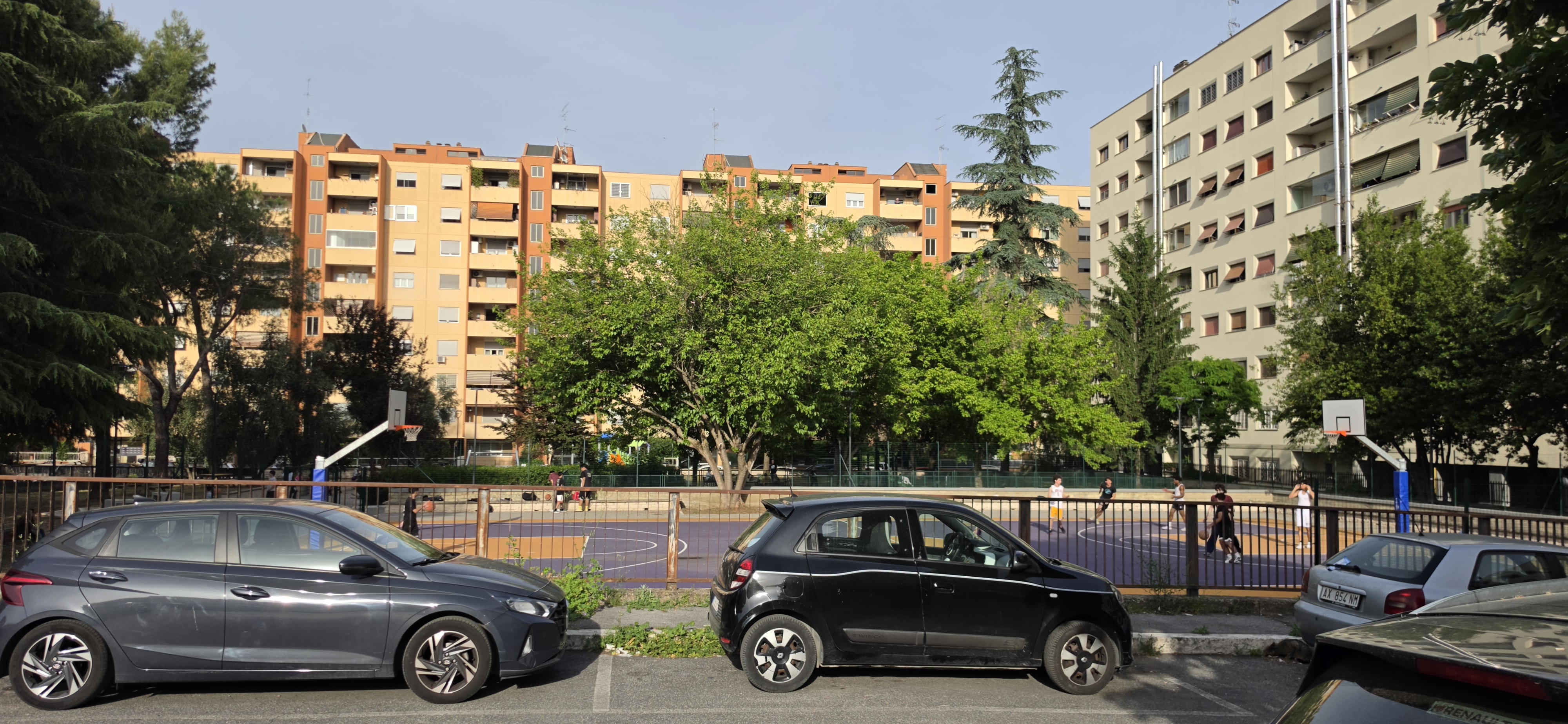 Parchetto canestri a Roma